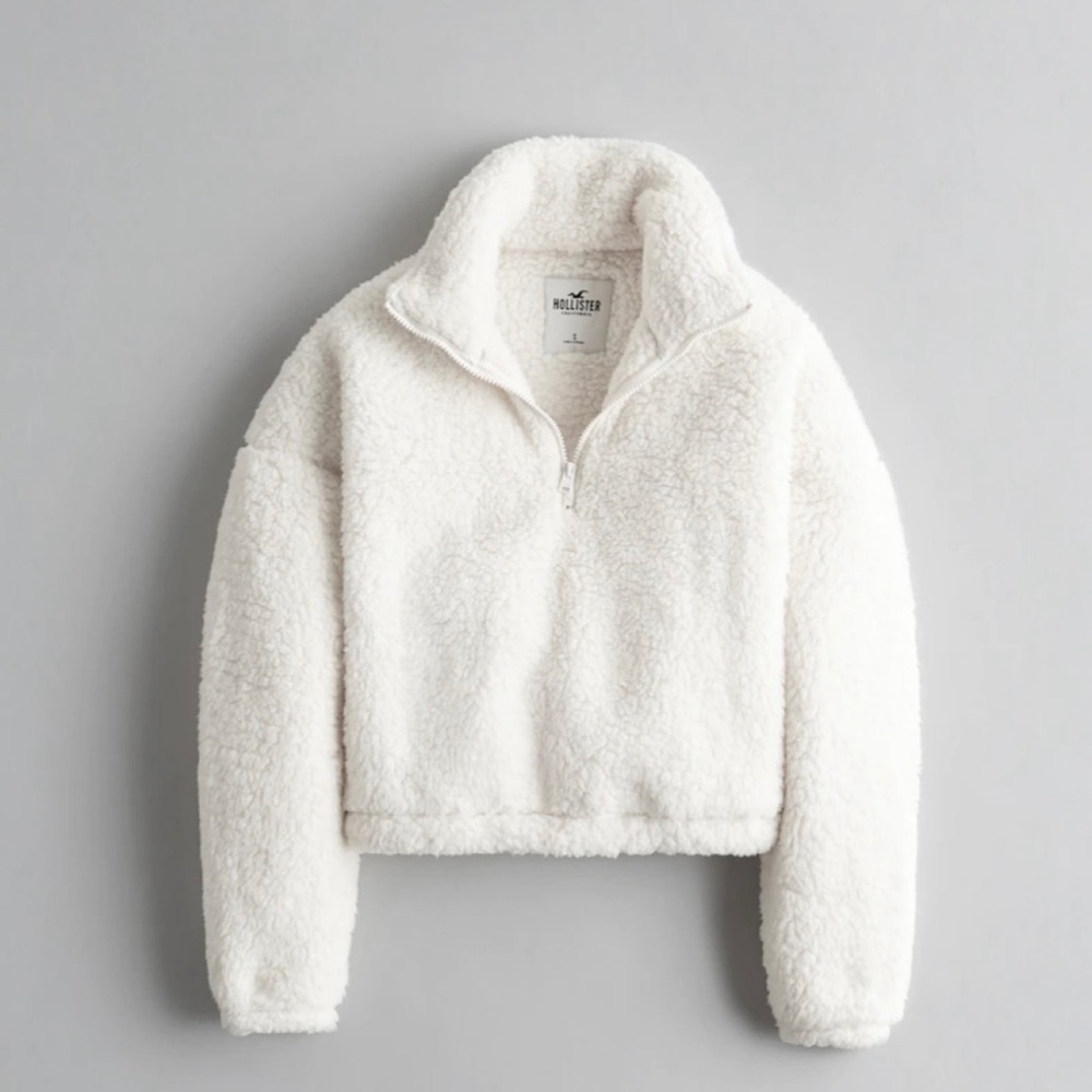 HOLLISTER Sherpa Half-Zip Sweatshirt